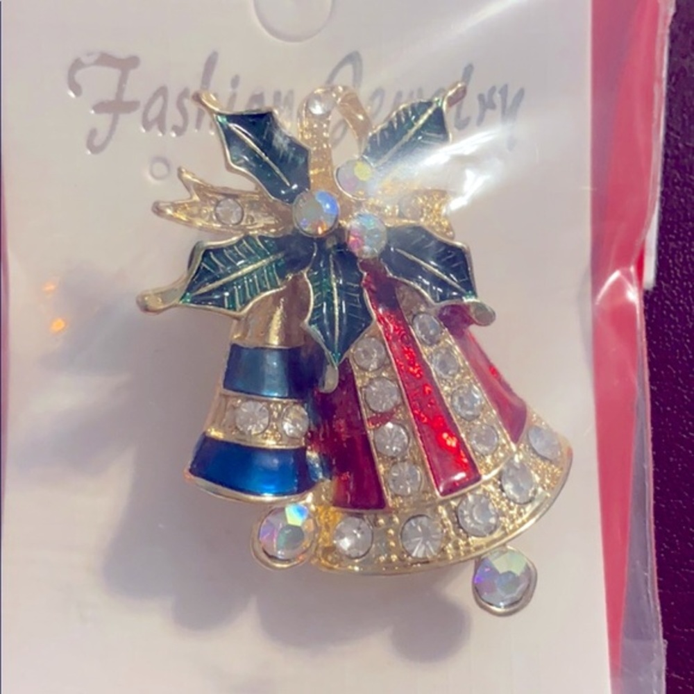 Christmas Bell Brooch